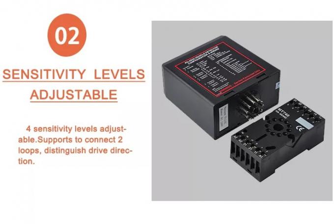 OEM Dual Channel Vehicle Loop Detector 230VAC 115VAC 24VDC/AC 12VDC/AC