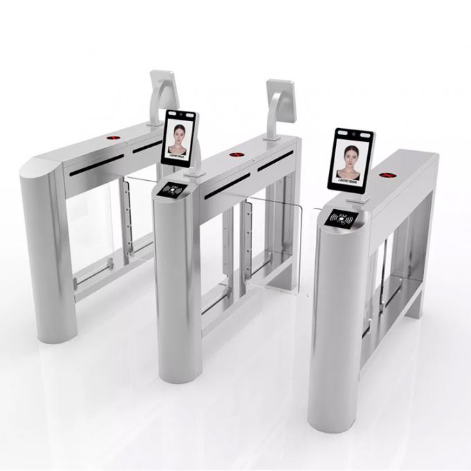 Pedestrian Security Swing Turnstile Gate Face Recognition Thermal ...