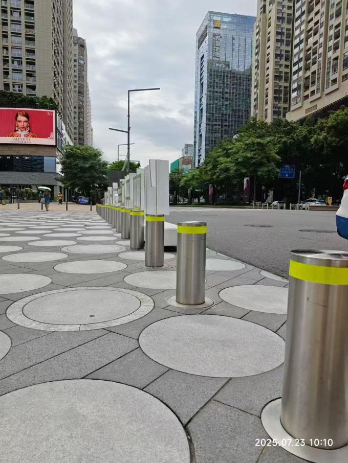 Case referece of automatic rising bollard in Shenzhen city China