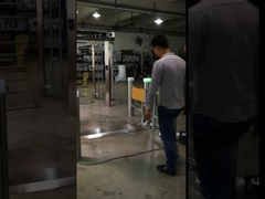 Access control pedestrian automatic cylinder swing gate barrier