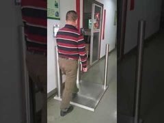 Face Recognition Machine Integrated Thermometer Swing Barrier Gate