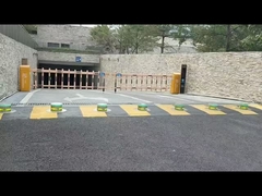 SUS304 stainless steel hydraulic automatic rising bollard with LED