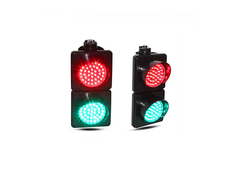 High Brightness Mini Size AC85V-265V DC12V 24V LED PC Material Red and Green 100mm Traffic Light