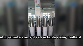 Automatic rising bollard