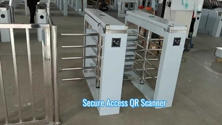 304 stainless steel half height turnstile revolving gate barrier