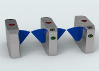 Security bidirectional automation turnstile door entry system with dual passages
