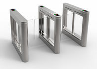 TCP IP Swing Barrier Gate SS304 Acrylic Noise Free For Metro Station