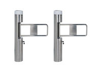 Waist High Pedestrian Swing Gate Stainless Steel Access Control System Brushless Motor