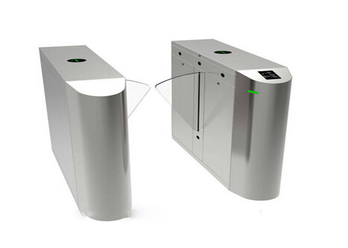 Stainless Steel Flap Barrier Gate with Fingerprint Scanner and Alarm ...