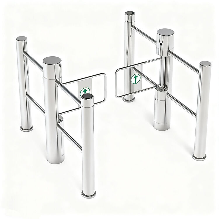 SS304 Pedestrian Swing Gate with 1500mm Width and Anti Tailgating for ...