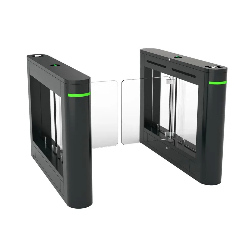 BLDC Motor Facial Recognition Pedestrian Swing Gate with 180 Degree ...