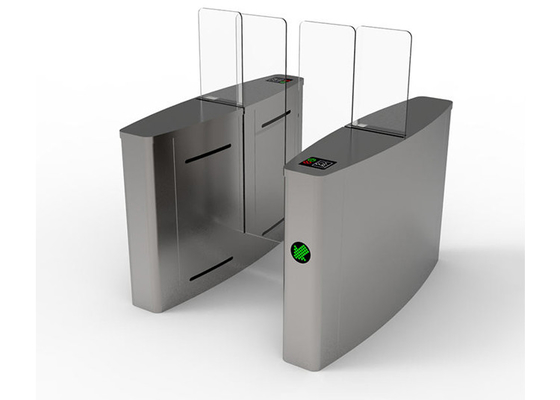 Full Height Sliding Turnstile Gate Intelligent RFID Card Reader ...