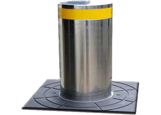 Customized Durable Retractable Automatic Rising Bollards With 275mm Diameter