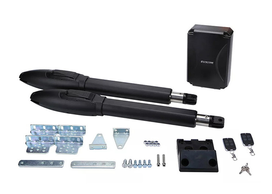 Black Color Swing Gate Opener DC 300KG Telescopic Motor Magnetic Limit Switch