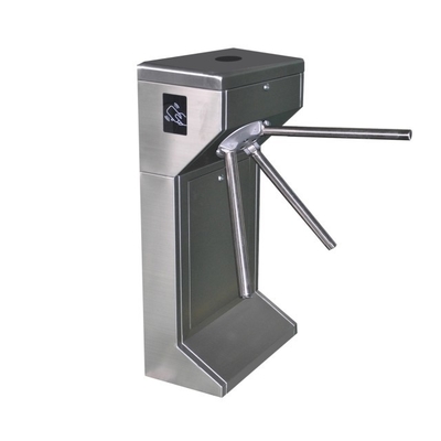 RFID Ticketing System Vertical Automatic Stainless Steel Tripod Turnstile for Tourist