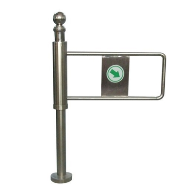 Hand Push Manual Swing Turnstile Gate Uni Directional 800mm Length