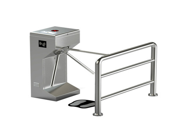 Factory Entrance People Walking Anti-collision ESD Alarm Automatic 3 Arm Rotating Tripod Turnstile Gate With RFID Reader