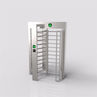 High Security 120 Degree Full Height Sliding Turnstile Overhead Canopy Access Control System