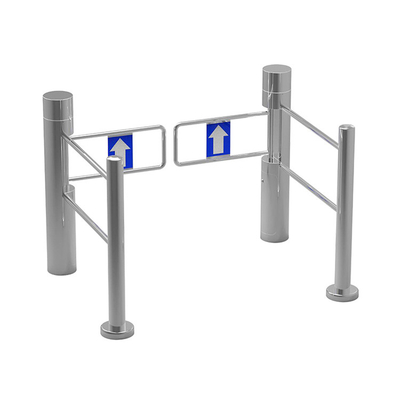 Safe Pedestrian Swing Barrier Gates Whisper Quiet Low Power Consumption