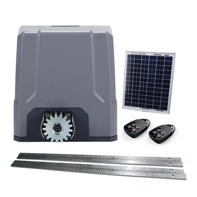 DC Motor Sliding gate operator Built In Battery 12V / 9Ah Solar Panel Interface 800kg