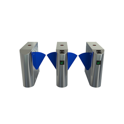 Entrance Control Flap Barrier Gate Security Single / Double Wing For Metro Station