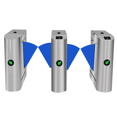Indoor / Outdoor Automatic Flap Barrier Gate Robust Brushed Stainless Steel