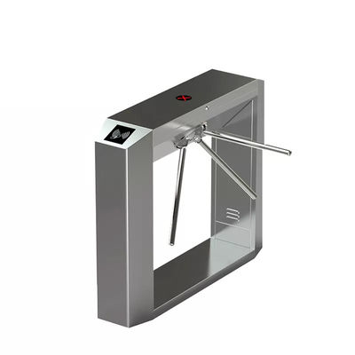 304 Stainless Steel IP54 Electronic Turnstile Gates with 30-35 Persons/Minute Waist Height Tripod Turnstile Gate