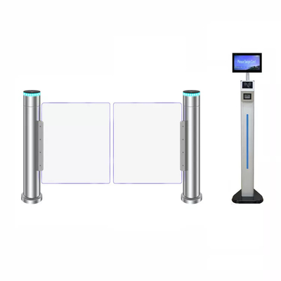 RS485 Wheel Chair Lane Swing Barrier Turnstile One Pillar Integrated DC Servo Motor