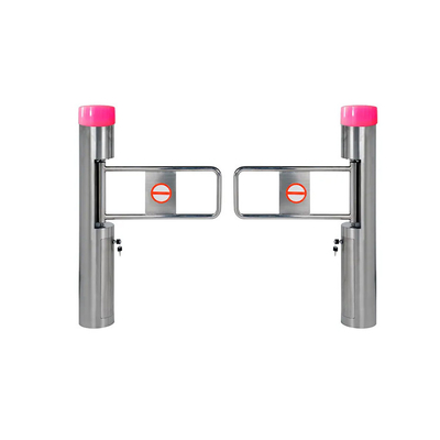 168mm Diameter Cylinder Swing Turnstile Gate Stainless Steel 304 With DC Brushless Motor