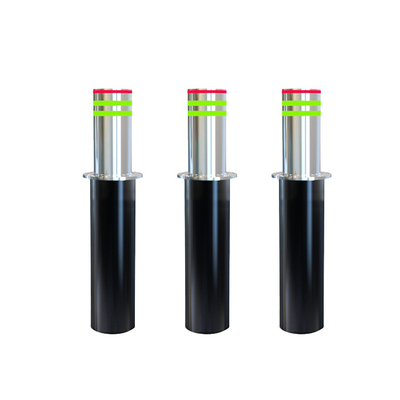 Road Safety Traffic Automatic Rising Bollards 3s To 4.5s Automatic Hydraulic