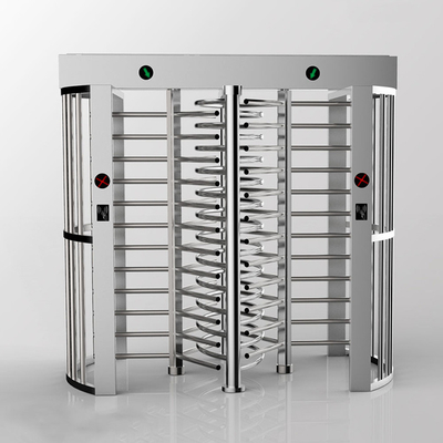 High Security Full Height Turnstile Pedestrian Access Control Hot Dip Galvanized Steel
