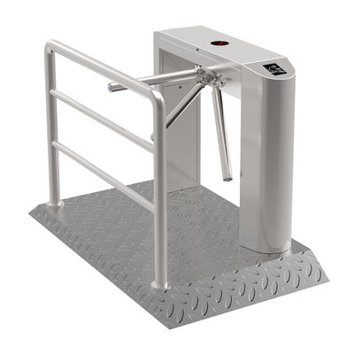 RFID Reader Automatic Tripod Tunrstile Aluminum Base Plate Pedestrian Access Control