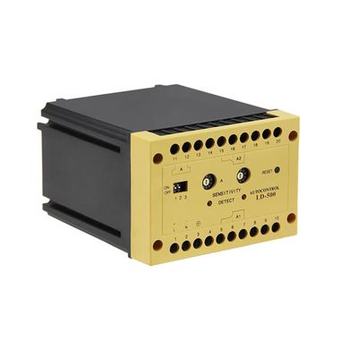 Yellow Color Boom Barrier Gate Vehicle Loop Detector Single Channel Industrial Grade