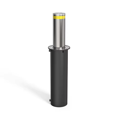 600mm Lifting Height Hydraulic Rising Bollard Multi Color Reflective Stripe OEM Logo Printed