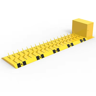 Heavy Duty Structure Galvanized Steel And Yellow-Black Painted Surface Mount Electromechanical Tyre Killer