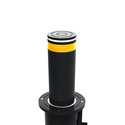 Customzation Logo Black Color Steel Pipe Bollards for Construction Site Car Parking Remote Control