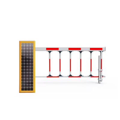 Fast Speed Straight Folding Fencing Arm Parking Garage Barrier AC 220V 110V DC24V Solar Panel Integrated