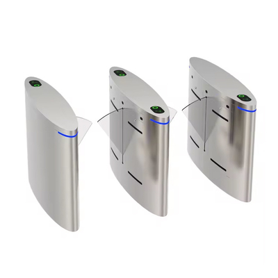 Automatic Pedestrian Barrier Gate Oval Shape For Metro / Subway/ Underground Entrance