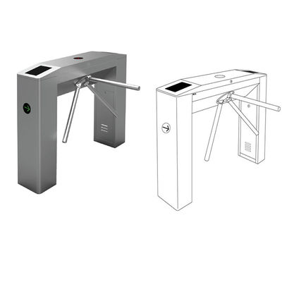 304 Stainless Steel Digital Tripod Turnstile Pedestrian Access Control System With Barcode Reader