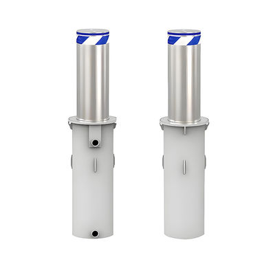 SS304/316 Stainless Steel Hydraulic Electric Automatic Lifting Traffic Barrier Bollard with Falling Time 2s Polished or Brushed