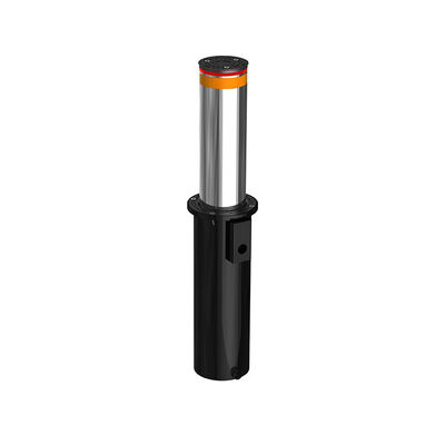 304 316 Stainless Steel Telescopic Bollards with High Security Automatic Rising 219x600mm