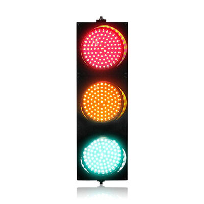 PC Material Roadway Safety LED Traffic Light with 200mm Diameter and 100,000 Hours Lifespan