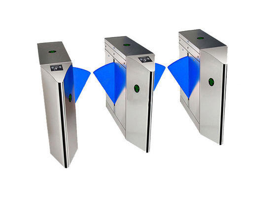 304 Stainless Steel Face Recognition Infrared Sensing Flap Barrier Gate Access Control Turnstile