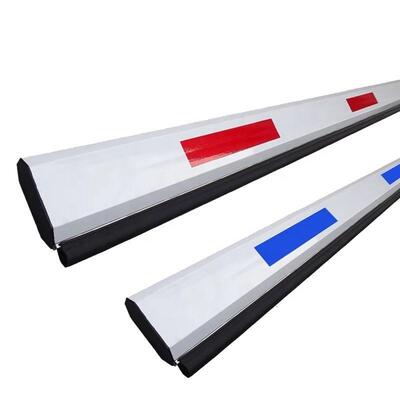 1-6 Meter Smart LED Red/Green Light Strip and Anti-Collision Rubber Strip Boom Barrier Arm for Parking Gates