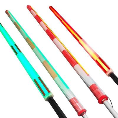Universal LED Light Round Aluminum Carbon Fiber Boom Barrier Arm with Customizable Length for Parking Lot Traffic Control