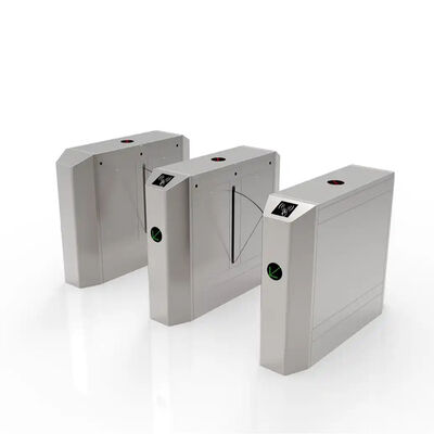 Face Recognition Flap Barrier Gate with 600mm Lane Width and LED Indicator for Secure Access Control