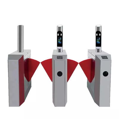 0.2s Reset Time 40 Persons/Min RS485 Bi Directional Flap Turnstile Barrier Gate