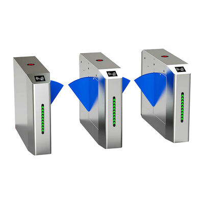 RS485 SS304 IP44 Flap Barrier Gate for Access Control and Pedestrian Management