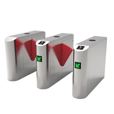 LED Light Indicated Speed Gate with Alarm System and PU Foam Flap Barrier Gate