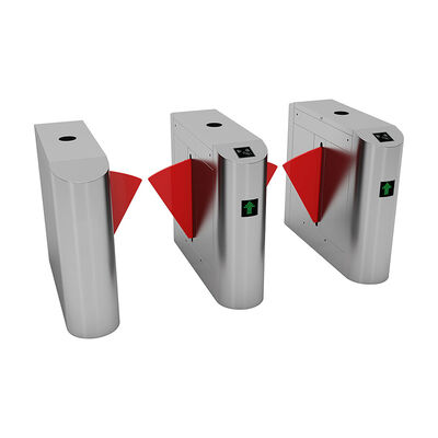 304 Stainless Steel Flap Barrier Gate with 600mm Passage Width and 0.2S Flap Operation for Access Control